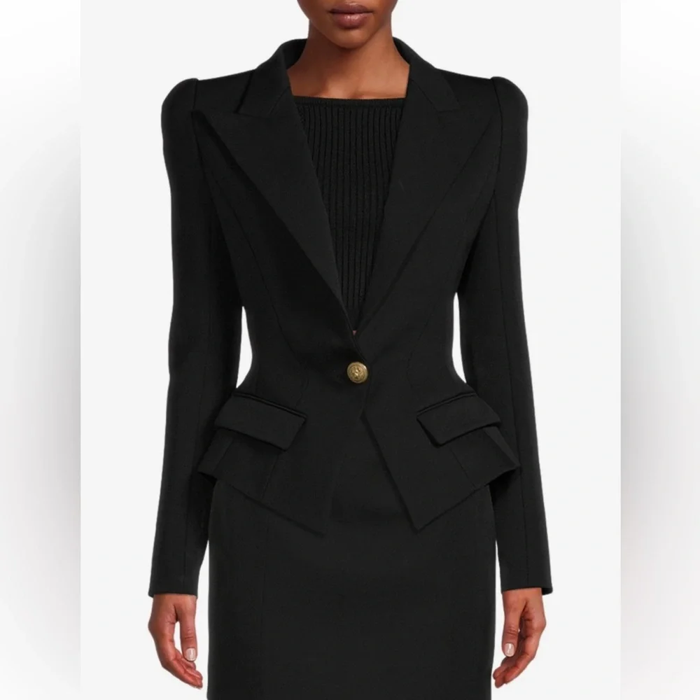 Balmain Blazer- Flap pockets Single-breasted Blazer - Picture 4 of 13